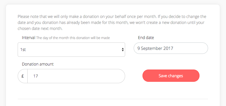 Recurring donations